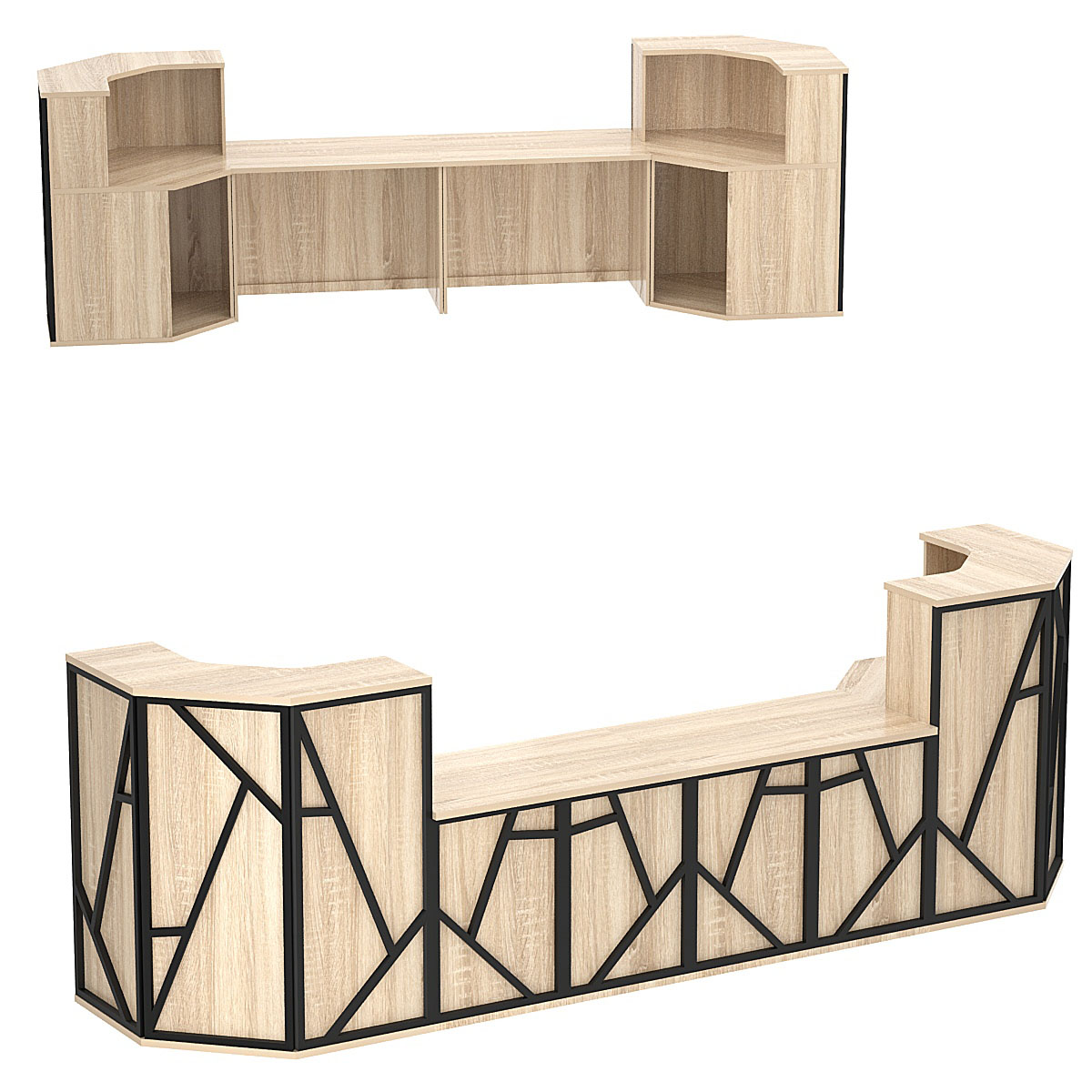 Ресепшен серии ЛОФТ - АЛЬФА КОМБО №11 Дуб сонома