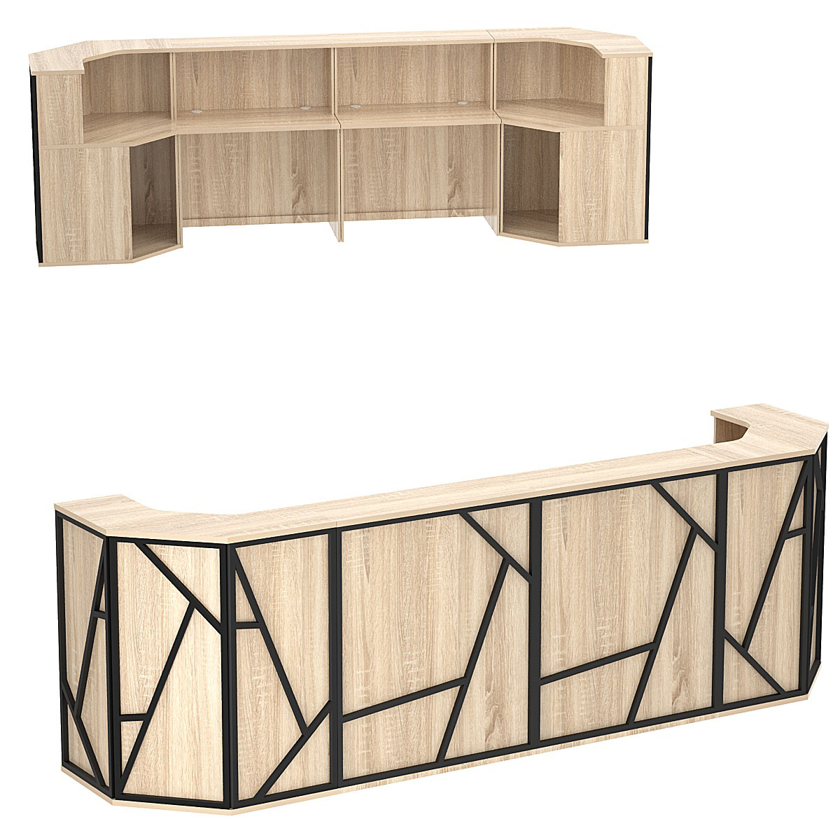 Ресепшен серии ЛОФТ - АЛЬФА КОМБО №13 Дуб сонома