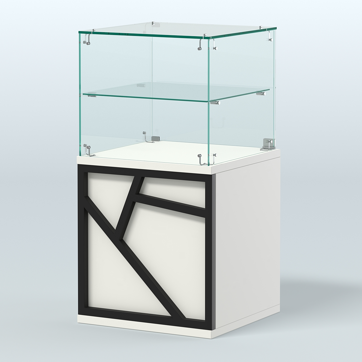 Прилавок с низким накопителем серии ЛОФТ - АЛЬФА №41 Белый