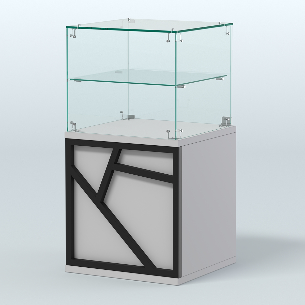 Прилавок с низким накопителем серии ЛОФТ - АЛЬФА №41 Серый