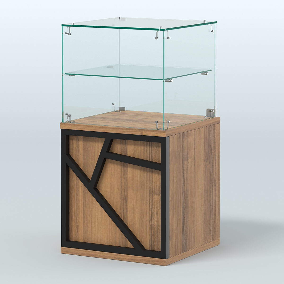 Прилавок с низким накопителем серии ЛОФТ - АЛЬФА №41 Орех