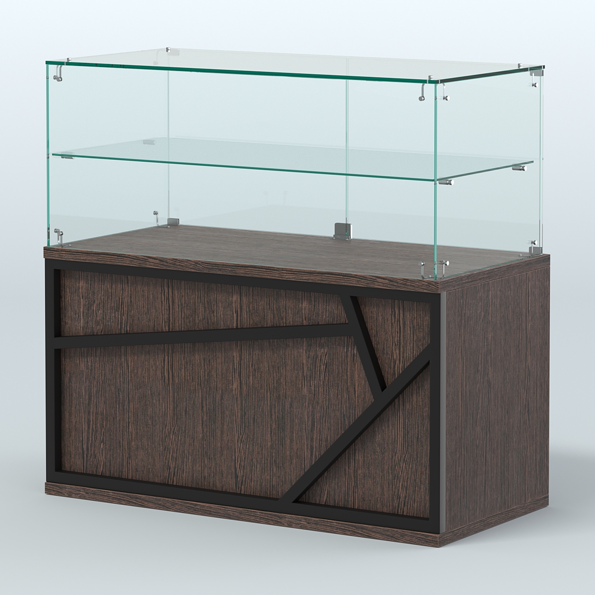 Торговый прилавок низкий серии ЛОФТ - АЛЬФА №31 Дуб Венге
