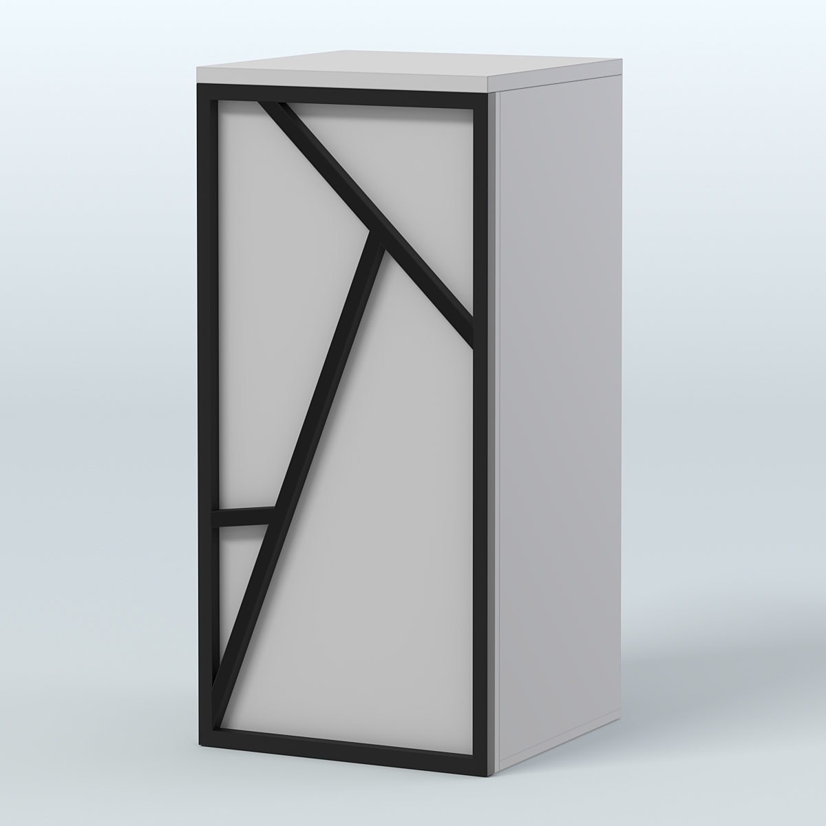 Торговый стол-прилавок для выдачи товара серии ЛОФТ - АЛЬФА  №21 Серый