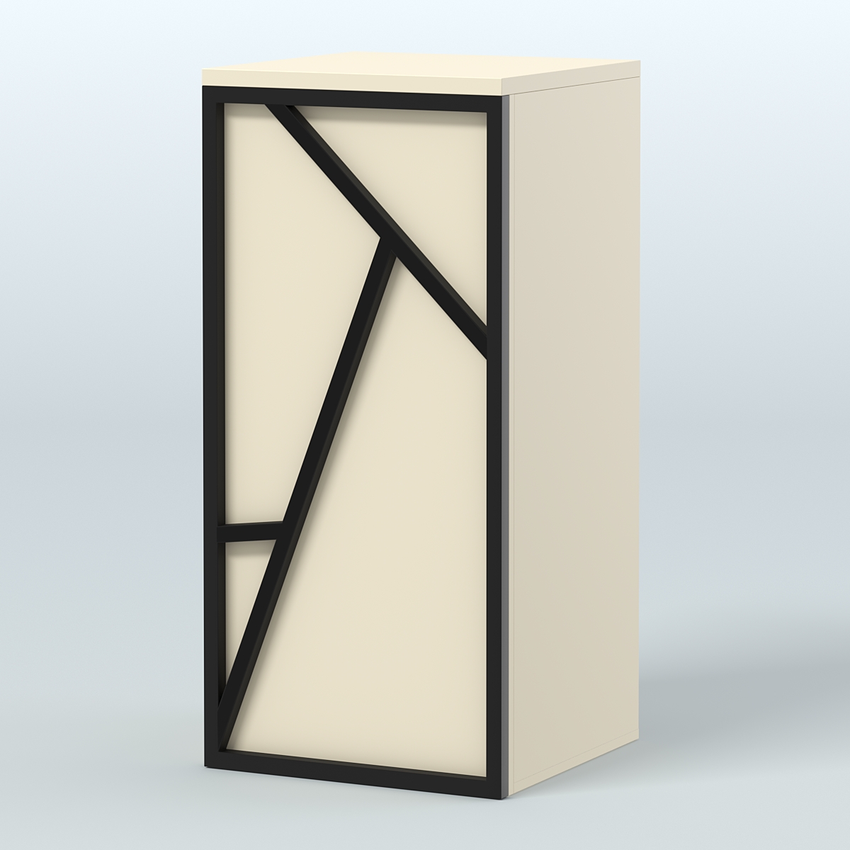 Торговый стол-прилавок для выдачи товара серии ЛОФТ - АЛЬФА  №21 Крем Вайс