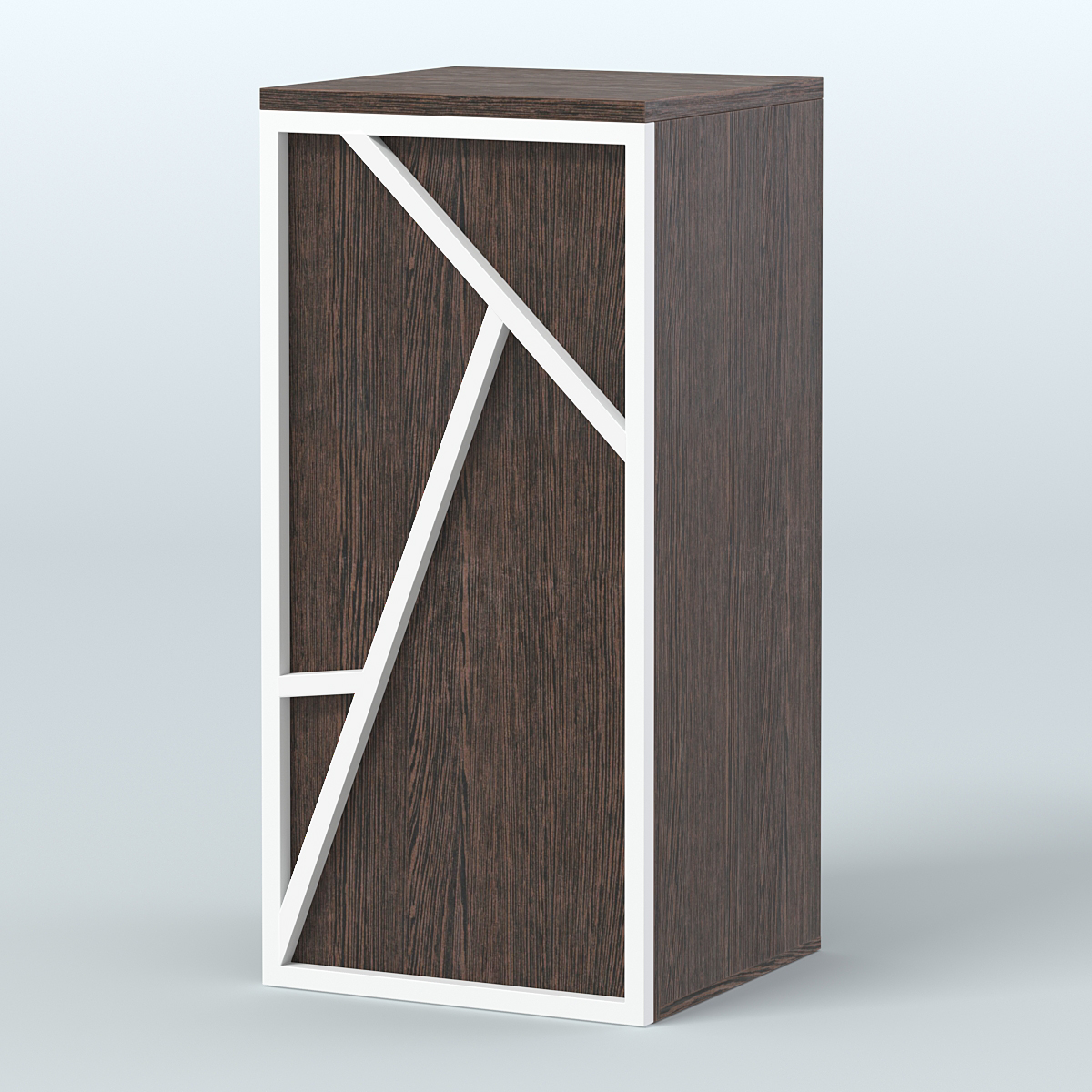 Торговый стол-прилавок для выдачи товара серии ЛОФТ - АЛЬФА  №21 Дуб Венге + Белый