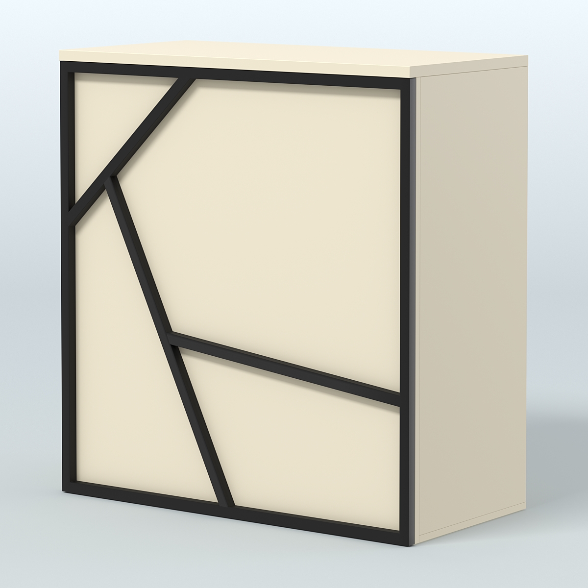 Торговый стол-прилавок серии ЛОФТ - АЛЬФА  №20 Крем Вайс