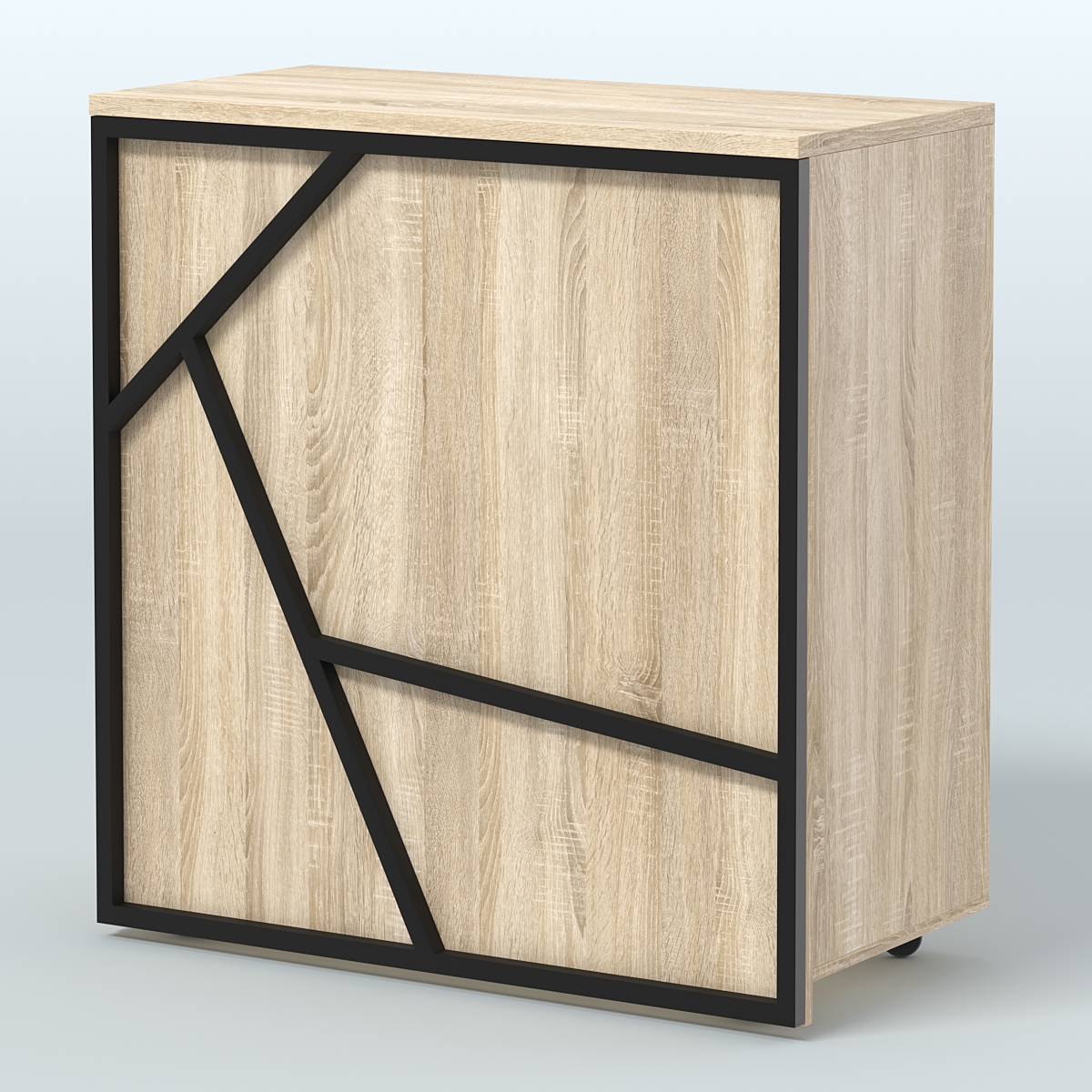 Торговый прилавок под кассу серии ЛОФТ - АЛЬФА №1 Дуб Сонома