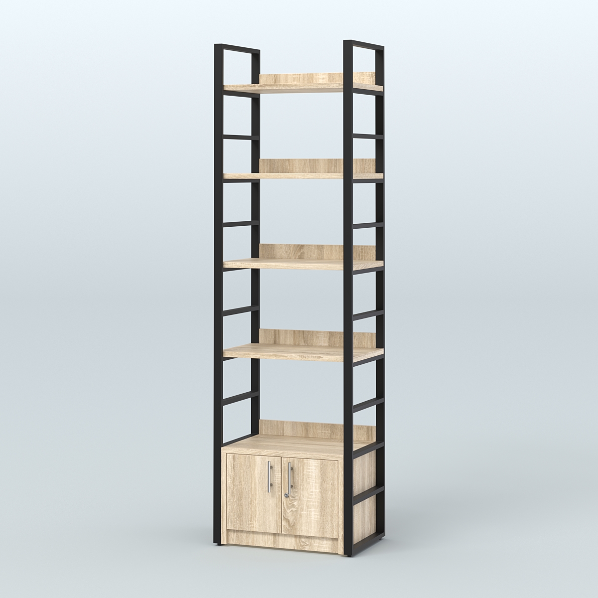 Торговый стеллаж малый STRONG - АЛЬФА №1 Дуб Сонома