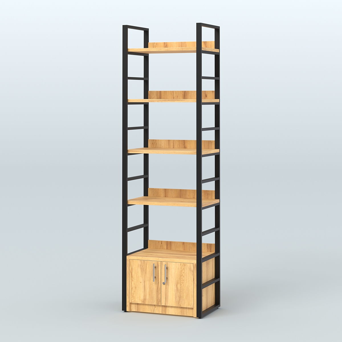 Торговый стеллаж малый STRONG - АЛЬФА №1 Дуб Золотистый