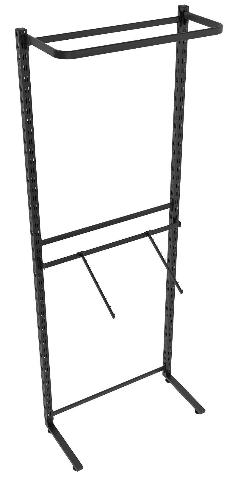 Пристенная система с комбо - поручнями для одежды ЛОФТ №3 (900-2400мм) Белый