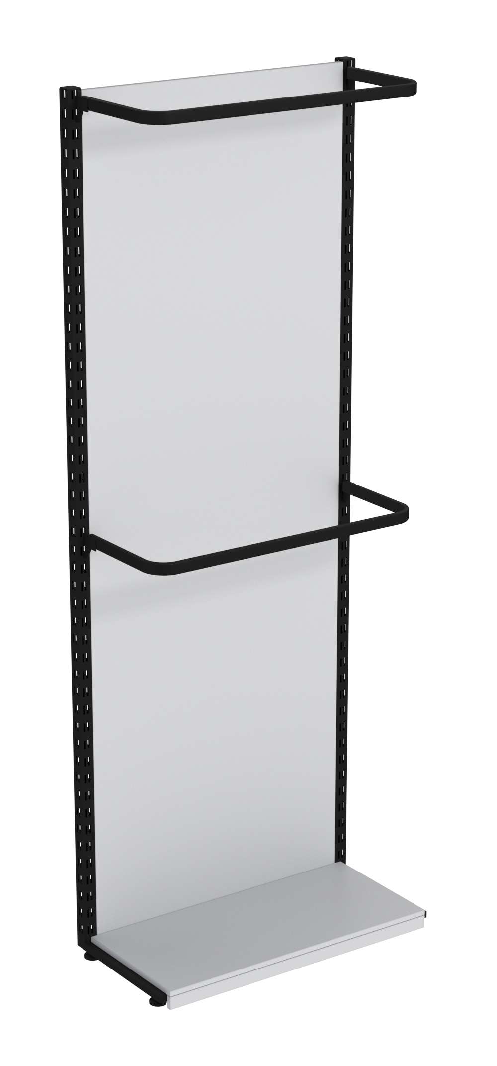 Пристенная система с П-образными поручнями для одежды ЛОФТ №1-ЗС 900мм Серый