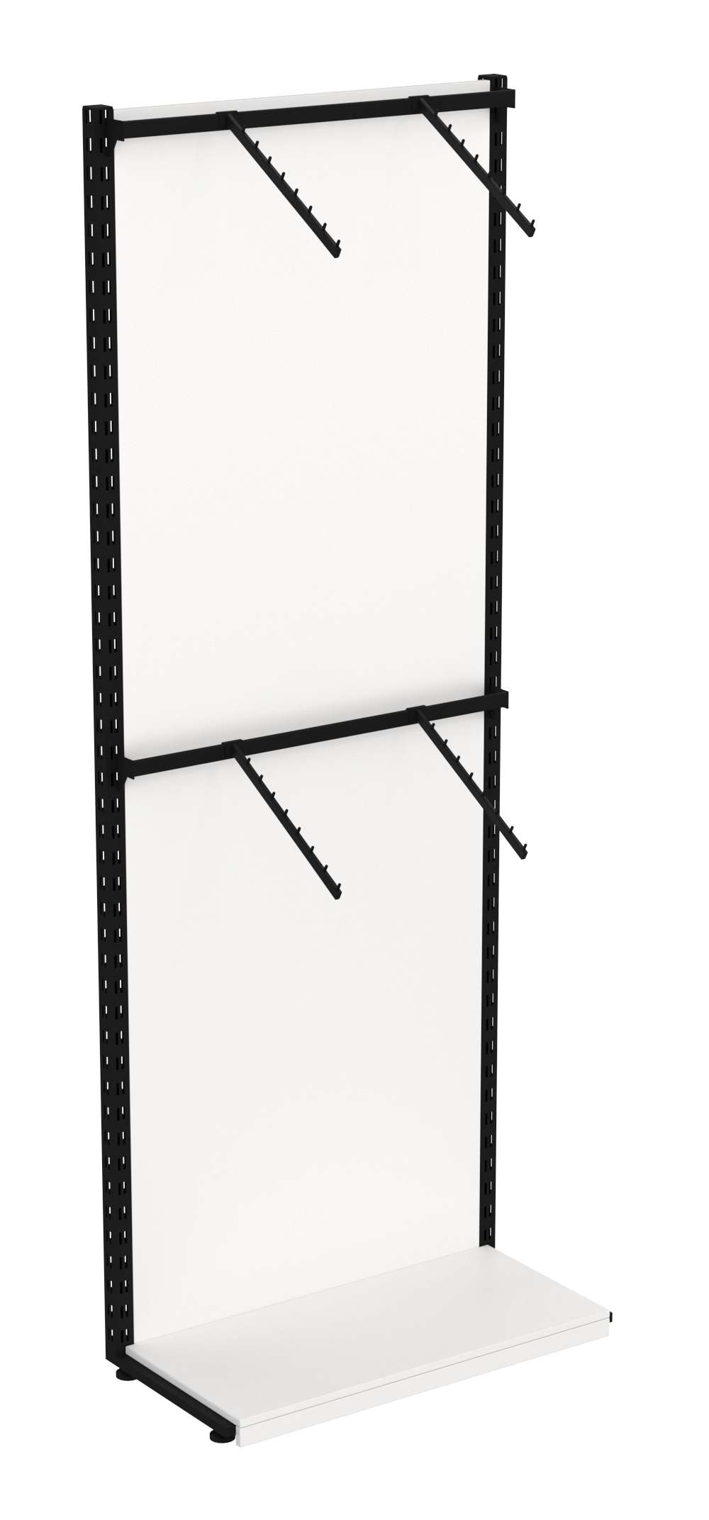 Пристенная система с пристенными поручнями для одежды ЛОФТ №2-ЗС 900мм Белый