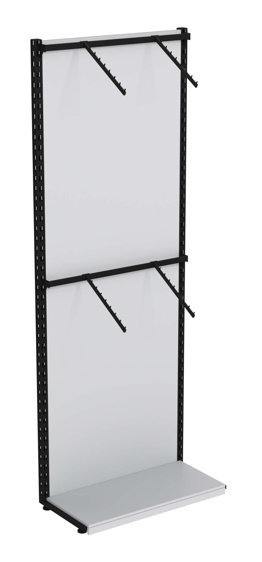 Пристенная система с пристенными поручнями для одежды ЛОФТ №2-ЗС 900мм Серый