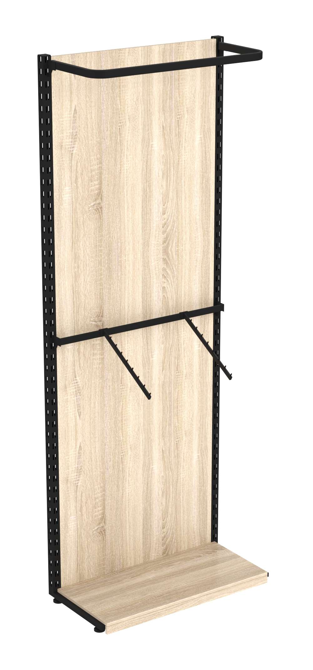 Пристенная система с комбо - поручнями для одежды ЛОФТ №3-ЗС 900мм Дуб сонома