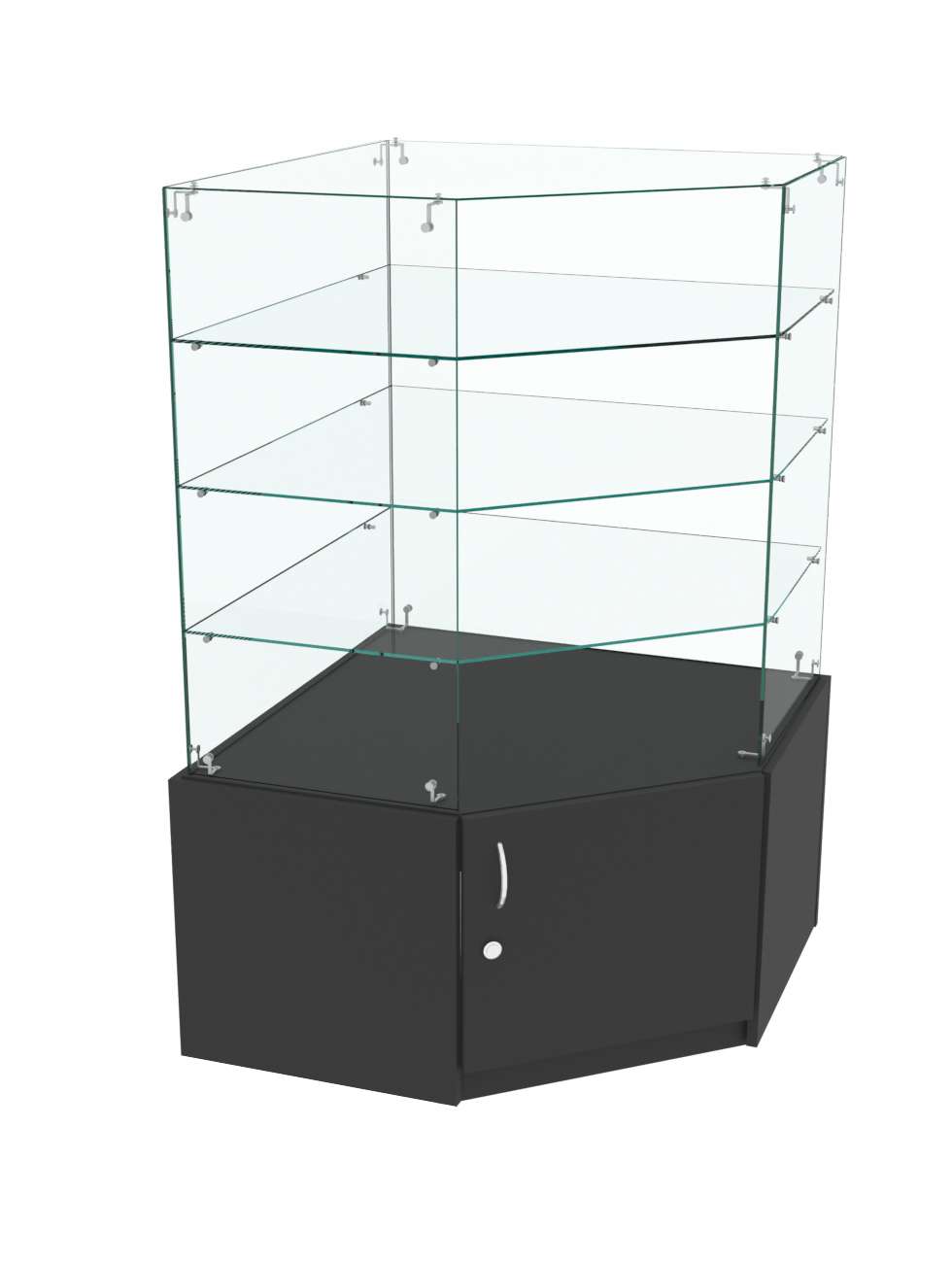 Витрина Истра в центр зала №202 (угловая) Черный