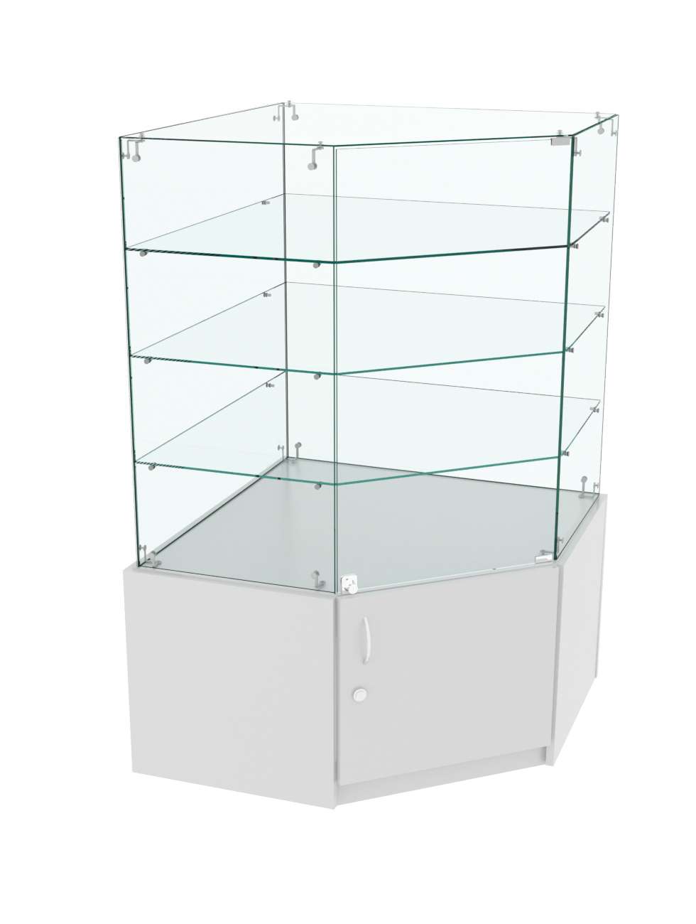 Витрина Истра в центр зала №302 (угловая, закрытая) Серый