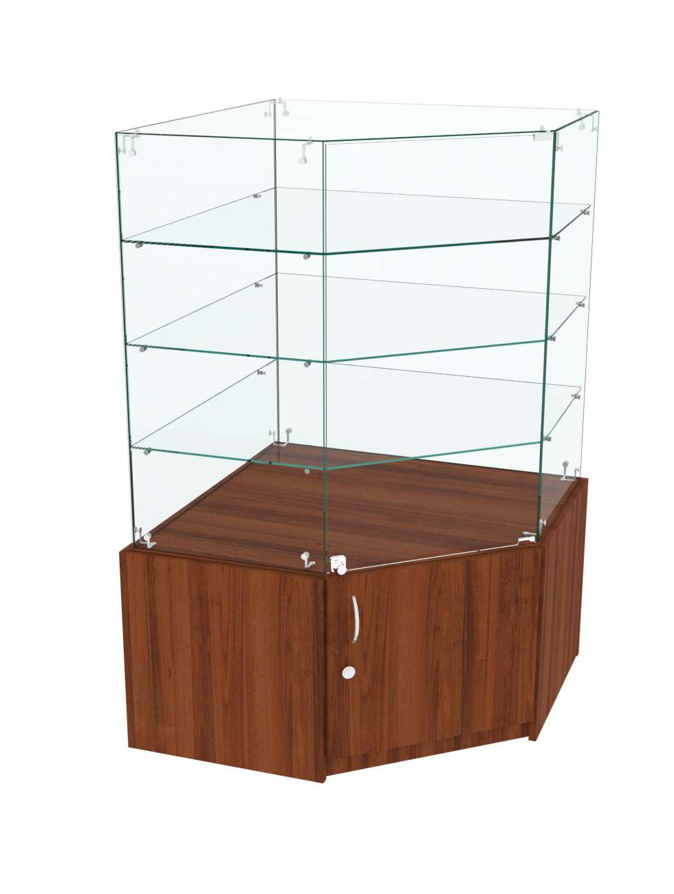 Витрина Истра в центр зала №302 (угловая, закрытая) Орех