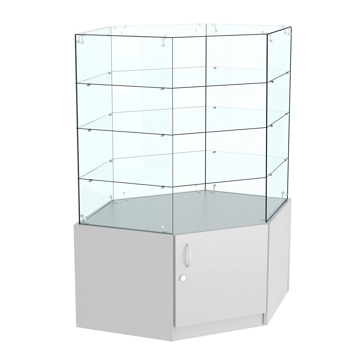 Витрина Истра в центр зала №207 (угловая) Серый