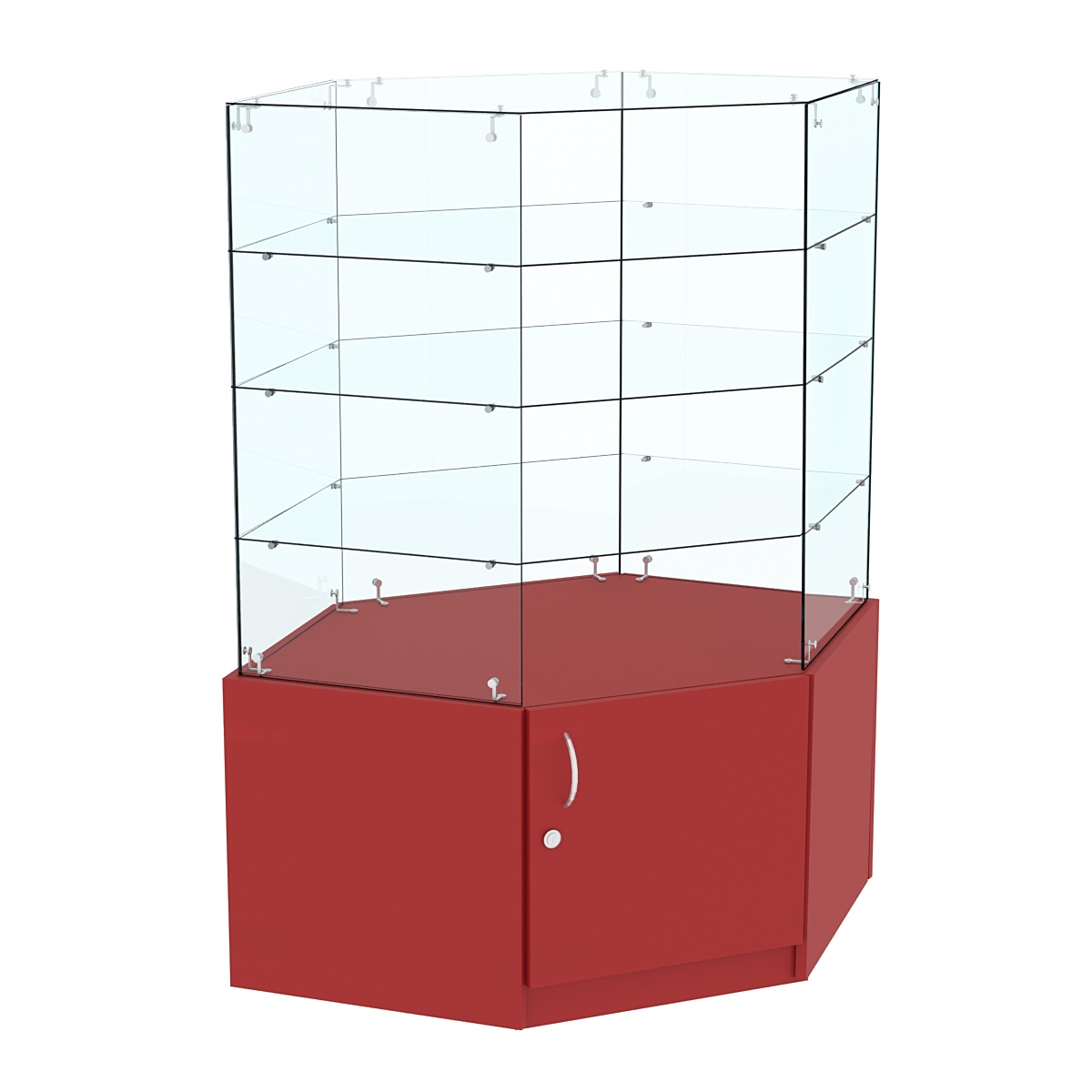 Витрина Истра в центр зала №207 (угловая) Красный U0210