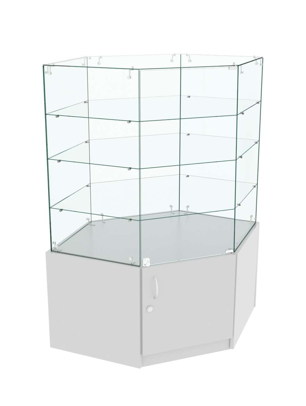 Витрина Истра в центр зала №307 (угловая, закрытая) Серый