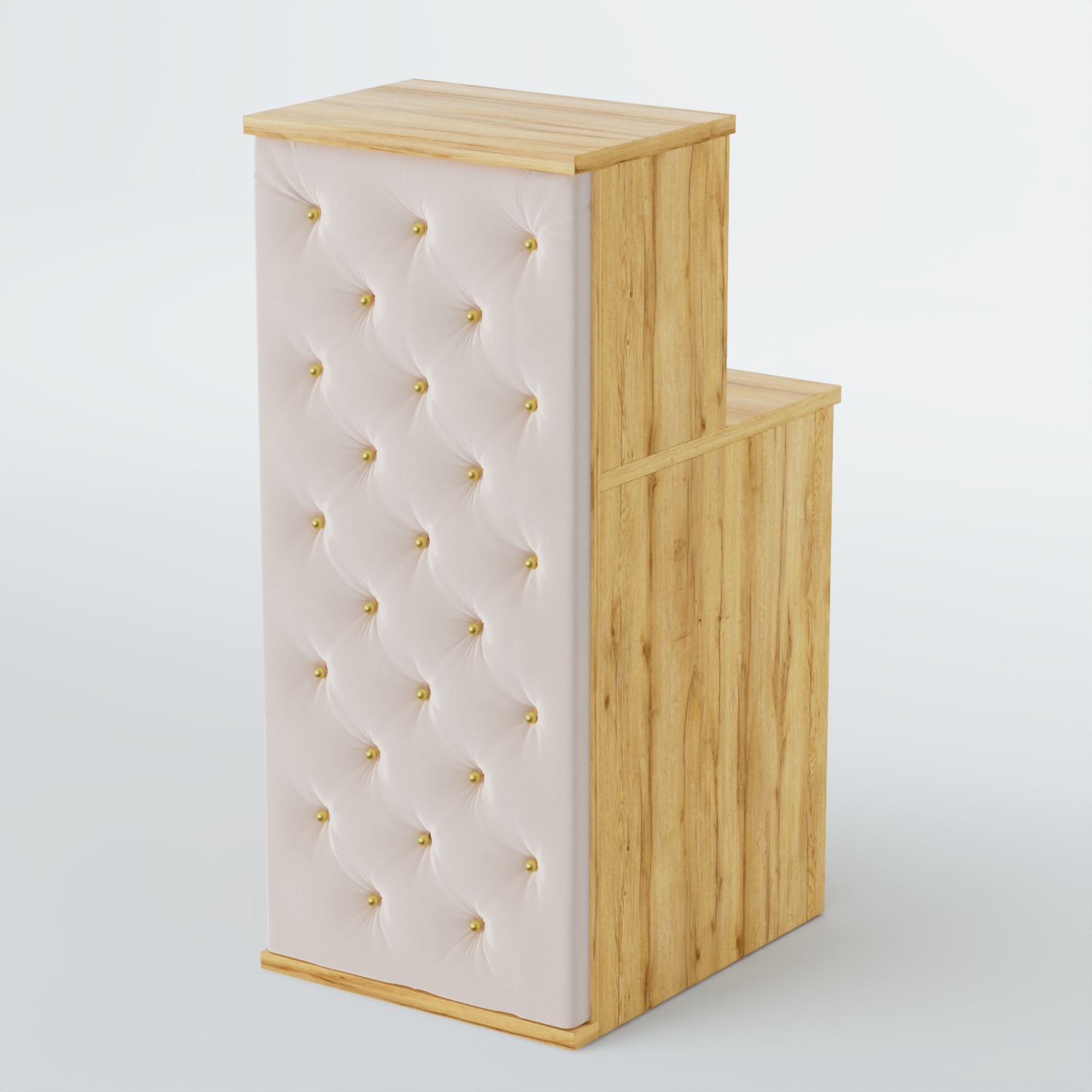 Ресепшен БАРОН №2 (карета золото) Дуб Золотистый + 02 Cream