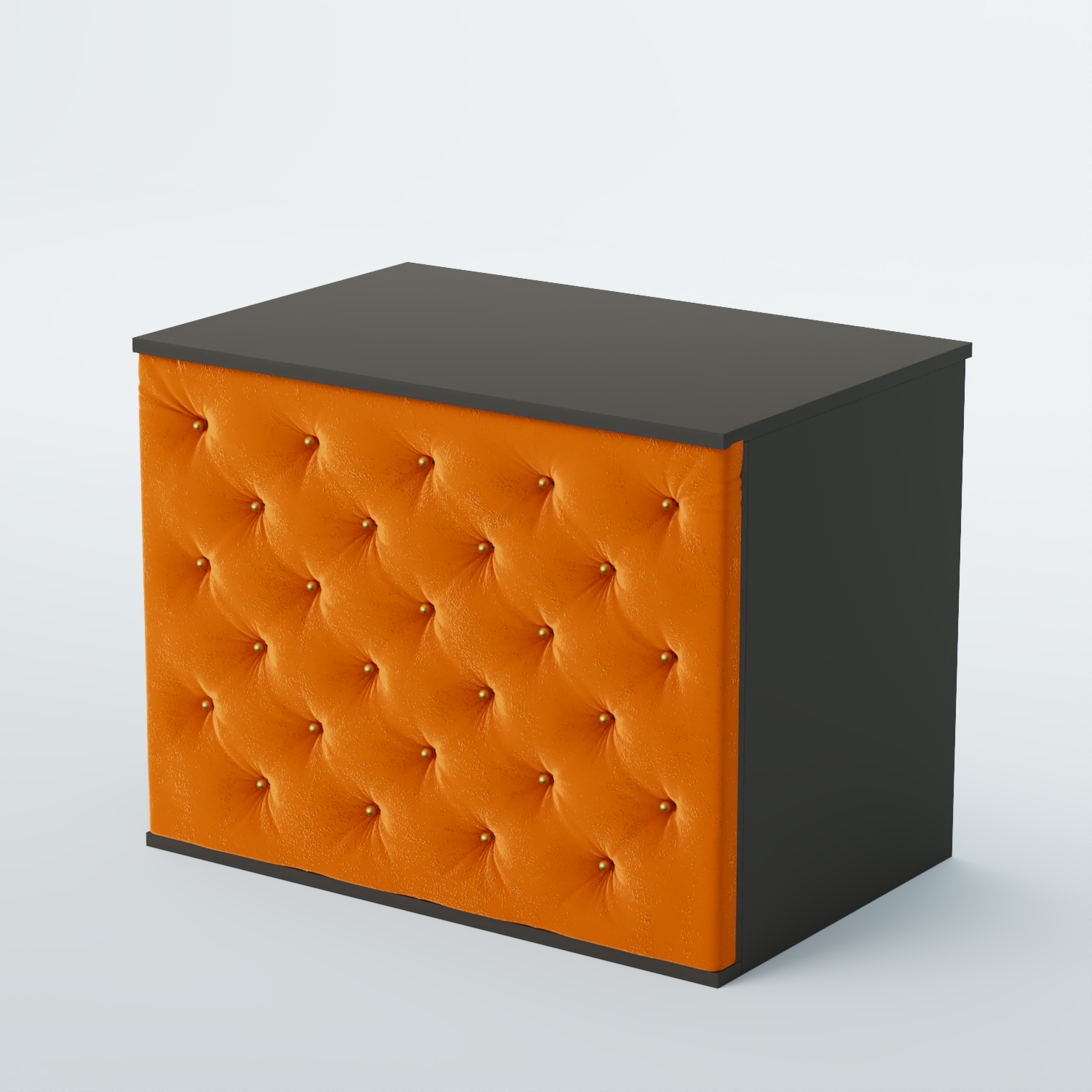 Ресепшен - стол БАРОН №3 (карета золото) Черный + 08 Mustard