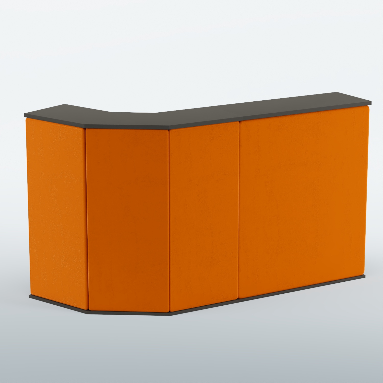 Ресепшен БАРОН №5 (ровная поверхность) Черный + 08 Mustard