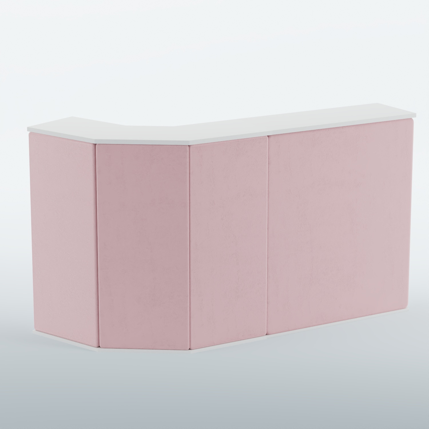 Ресепшен БАРОН №5 (ровная поверхность) Белый + 14 Flamingo