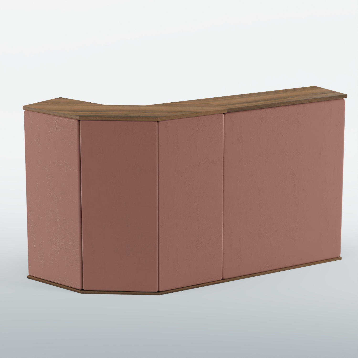 Ресепшен БАРОН №5 (ровная поверхность) Орех + 03 Mika