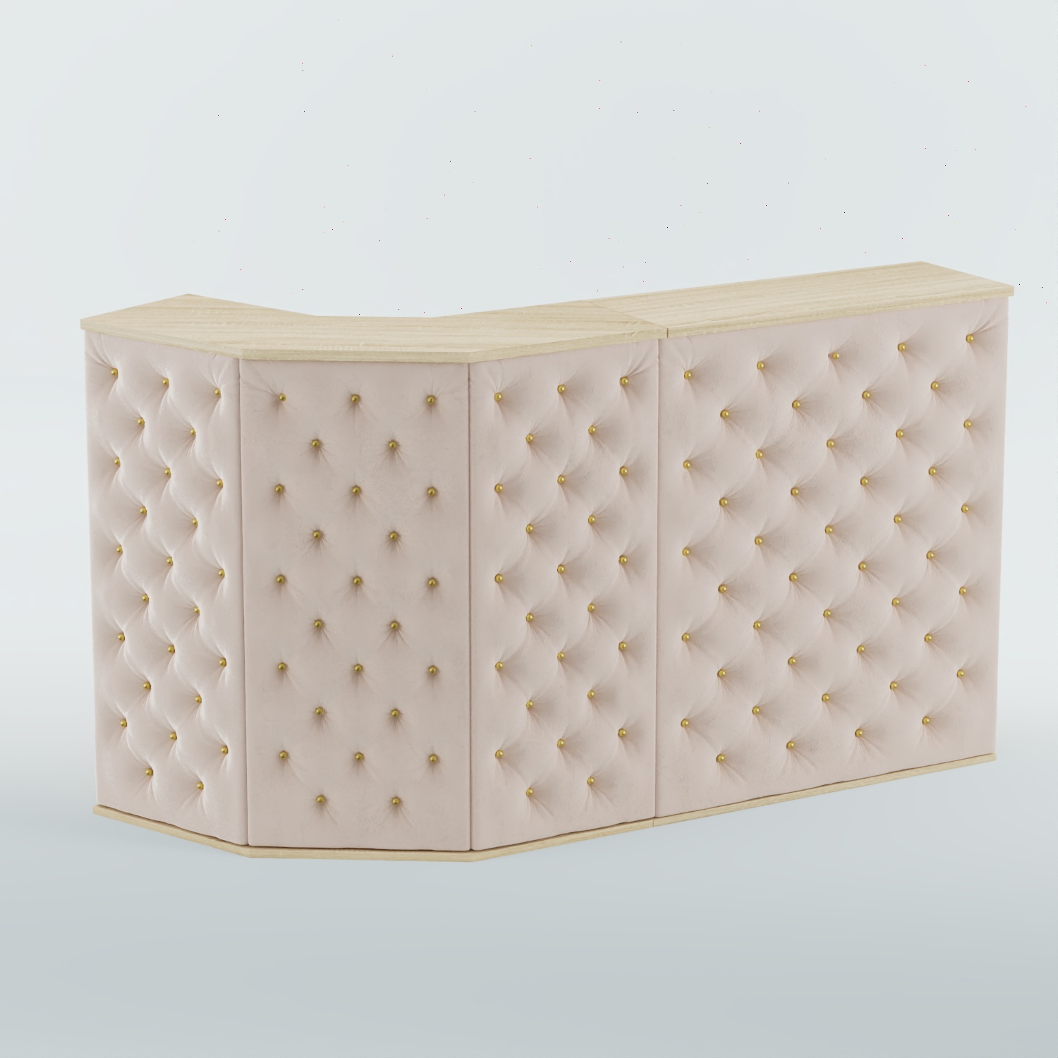 Ресепшен БАРОН №5 (карета золото) Дуб сонома + 02 Beige