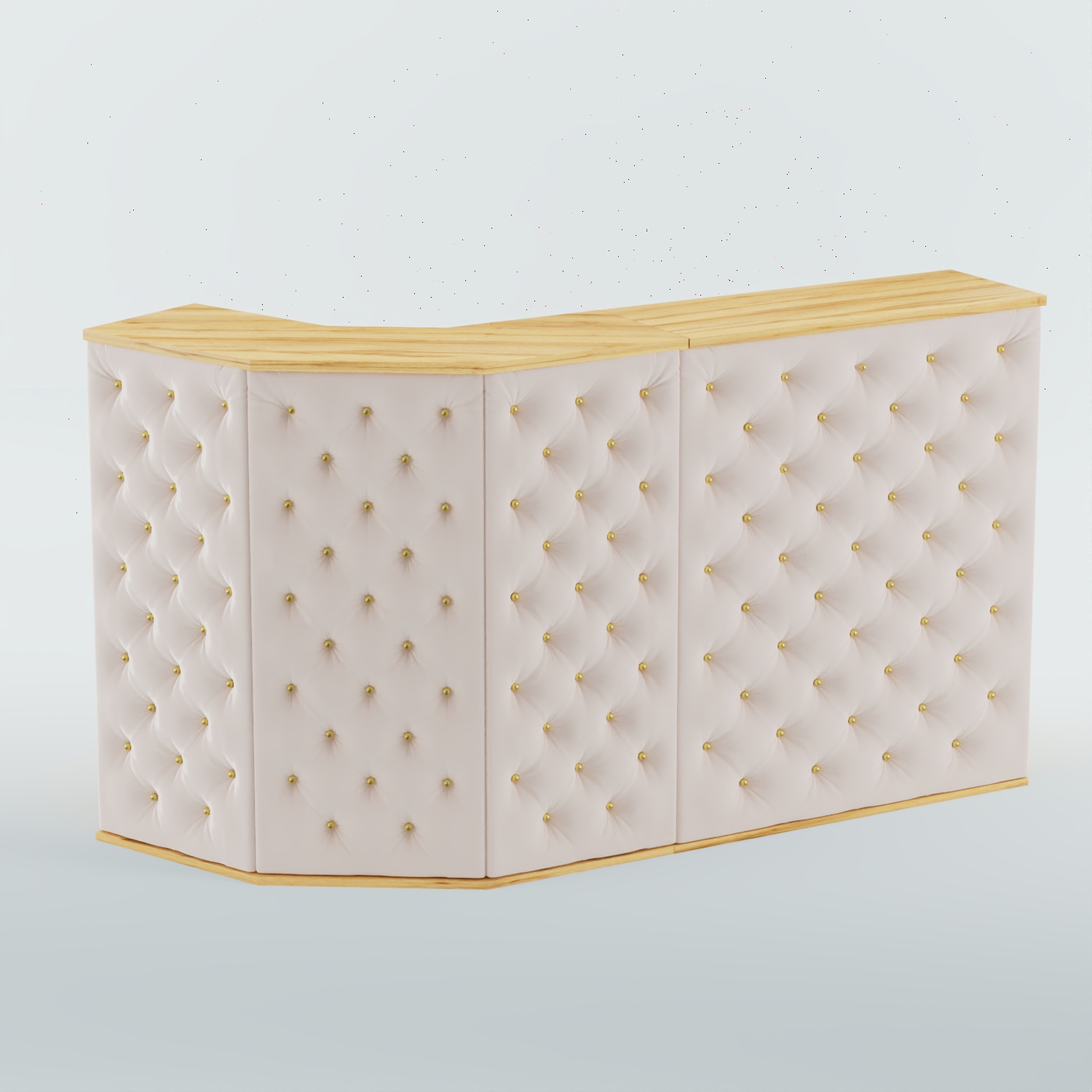 Ресепшен БАРОН №5 (карета золото) Дуб Золотистый + 01 Cream