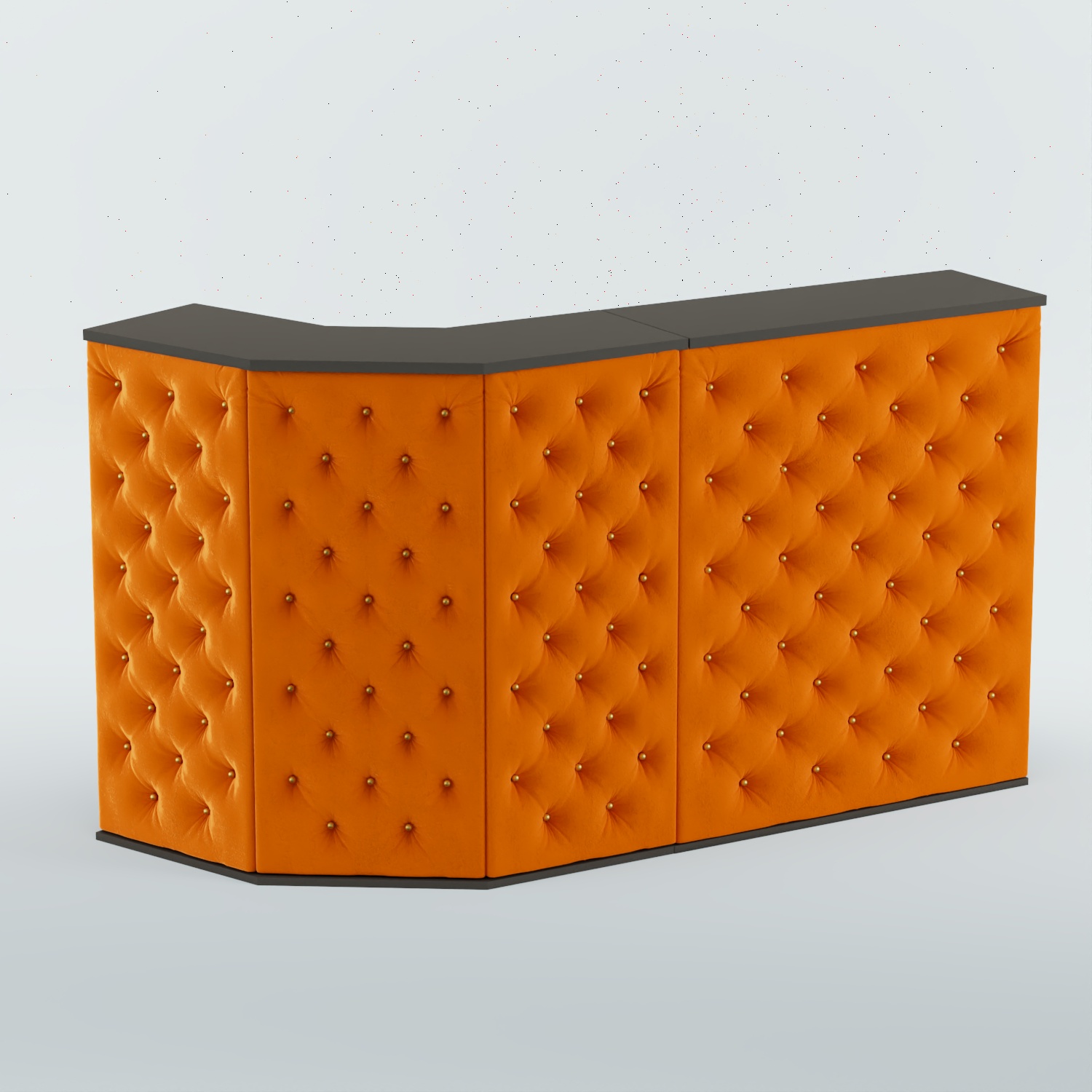 Ресепшен БАРОН №5 (карета золото) Черный + 08 Mustard