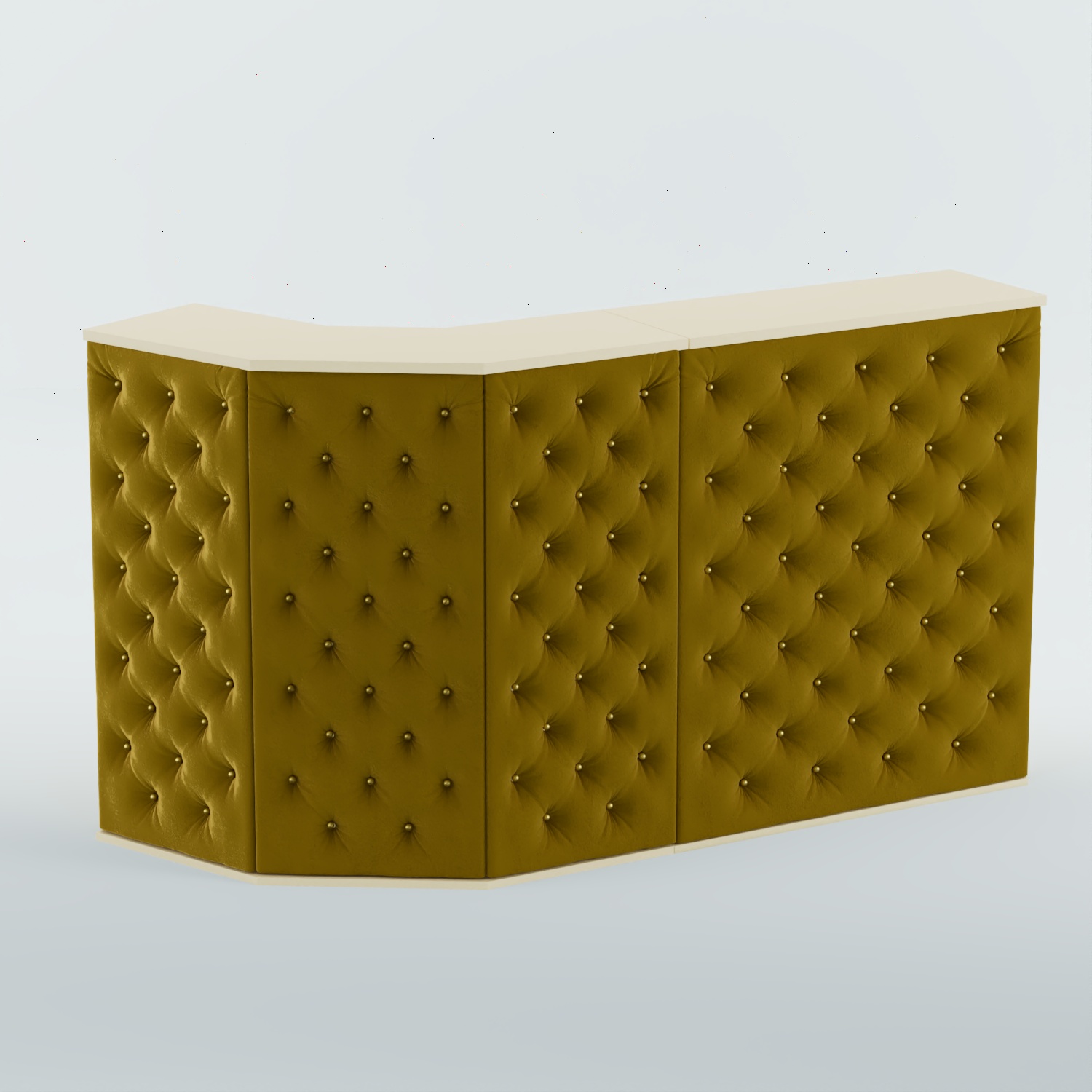 Ресепшен БАРОН №5 (карета золото) Крем Вайс + 09 Olive