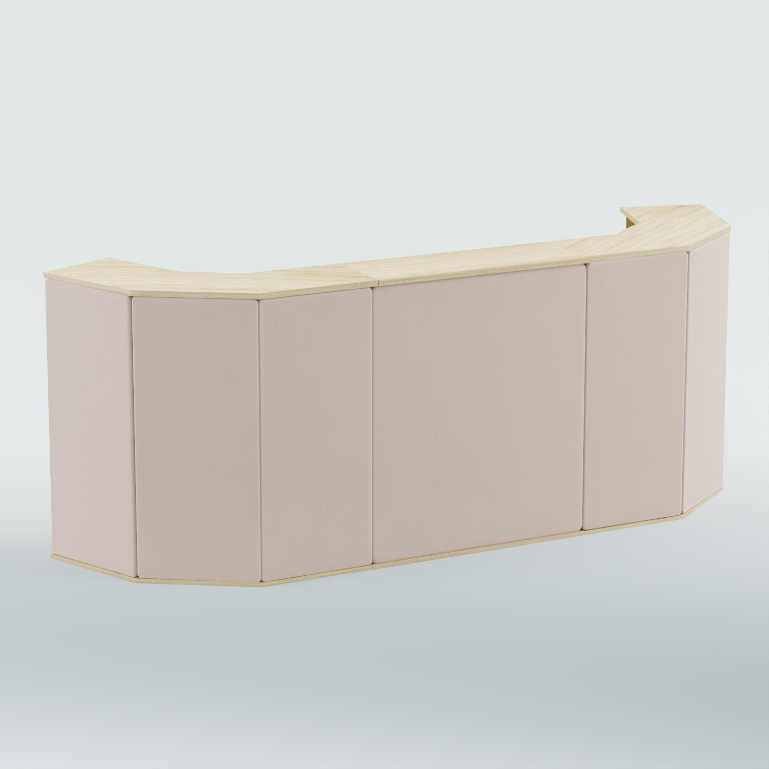 Ресепшен БАРОН №6 (ровная поверхность) Дуб сонома + 02 Beige