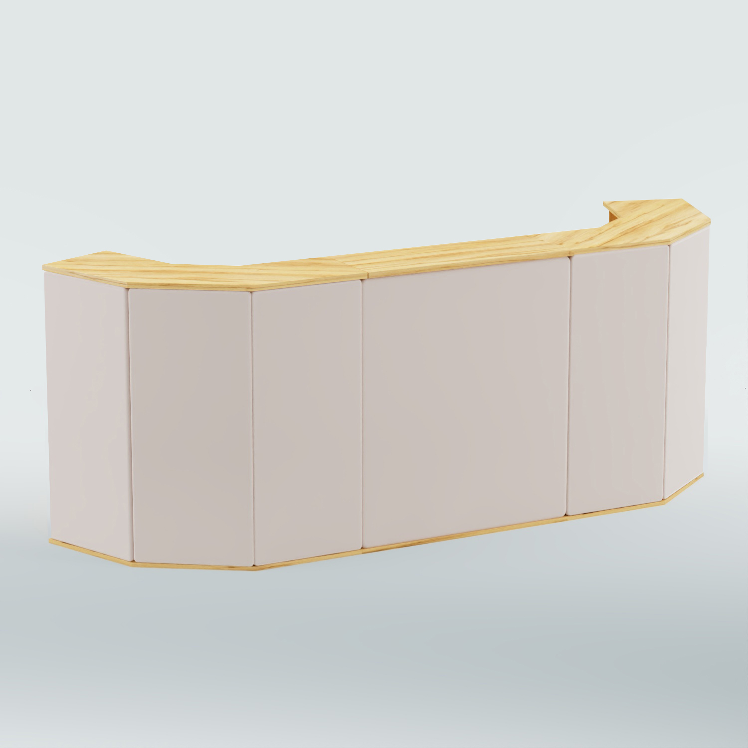 Ресепшен БАРОН №6 (ровная поверхность) Дуб Золотистый + 01 Cream