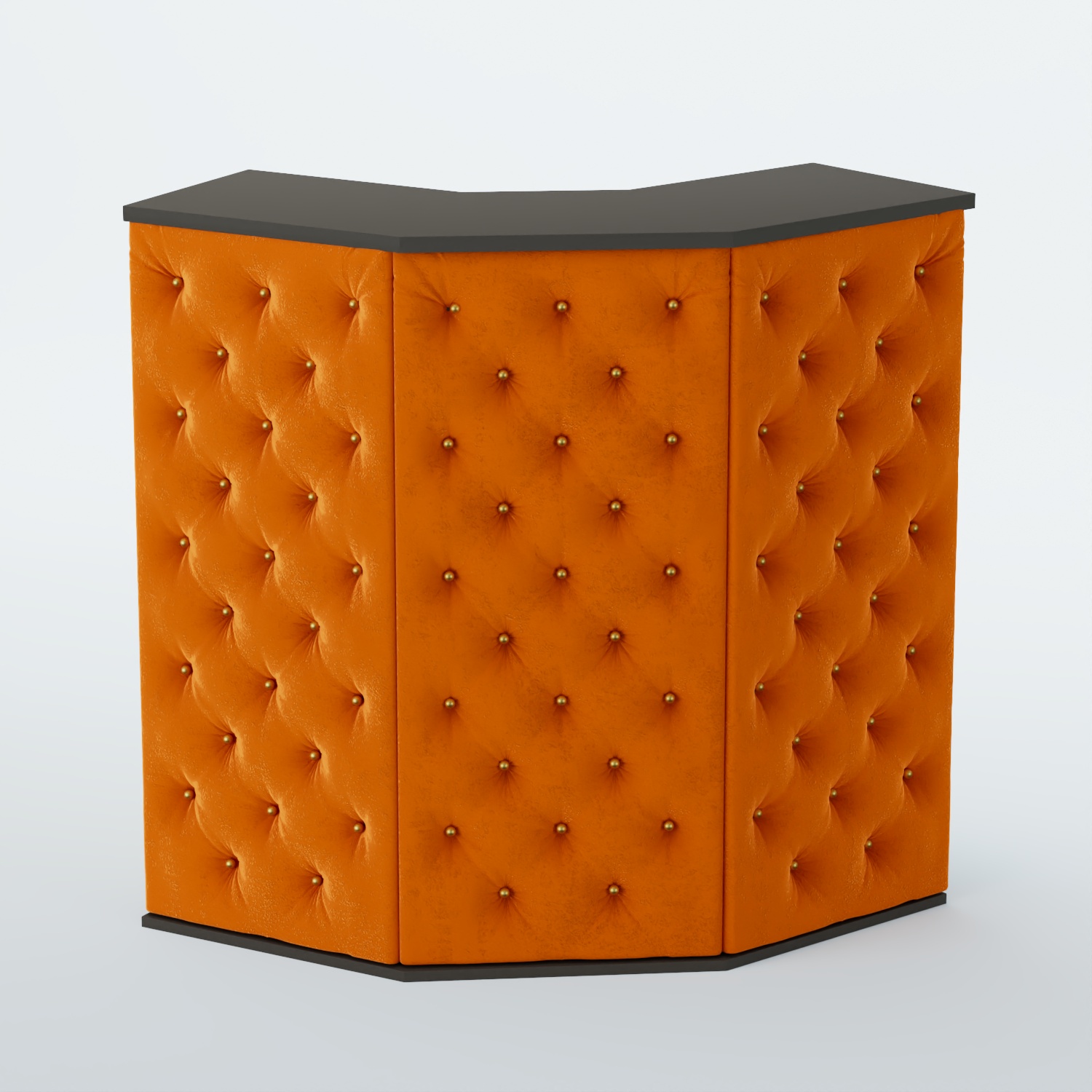 Ресепшен БАРОН №4 (ровная поверхность) Черный + 08 Mustard