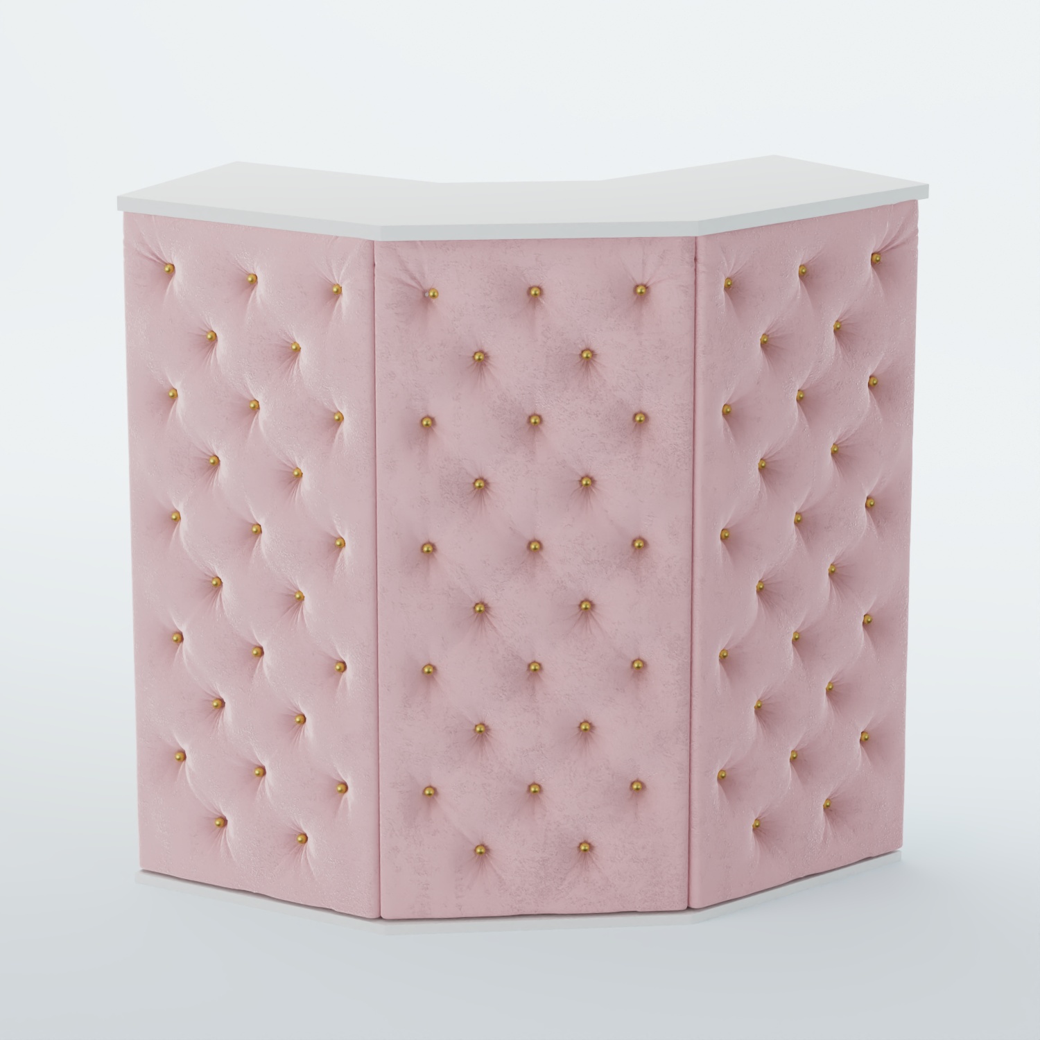 Ресепшен БАРОН №4 (ровная поверхность) Белый + 14 Flamingo