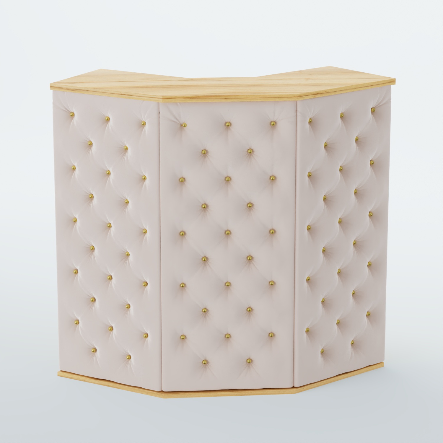 Ресепшен БАРОН №4 (карета золото) Дуб Золотистый + 01 Cream