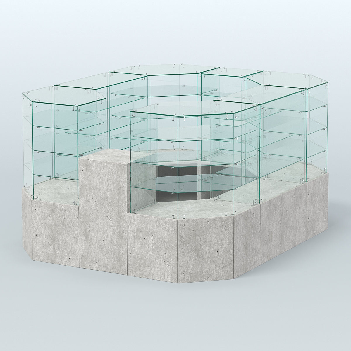 Павильон ИСТРА в центр зала №2 (открытый) (4, 94 кв.м) Метрополитан Грей