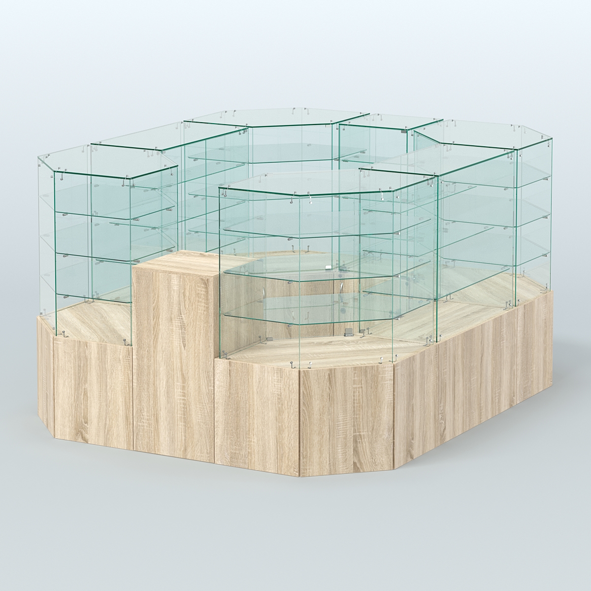 Павильон ИСТРА в центр зала №2а (закрытый) (4, 94 кв.м) Дуб сонома