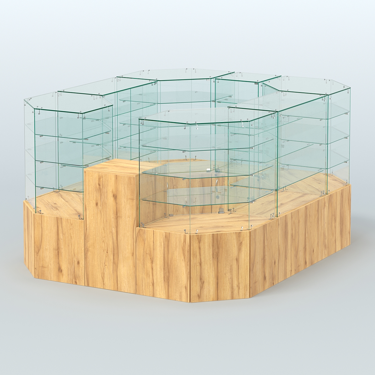 Павильон ИСТРА в центр зала №2а (закрытый) (4, 94 кв.м) Дуб Золотистый