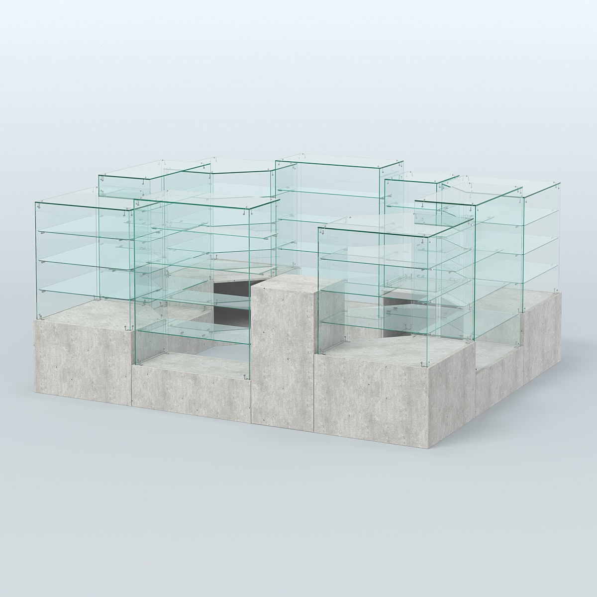 Павильон ИСТРА в центр зала №4 (открытый) (7, 15 кв.м) Метрополитан Грей