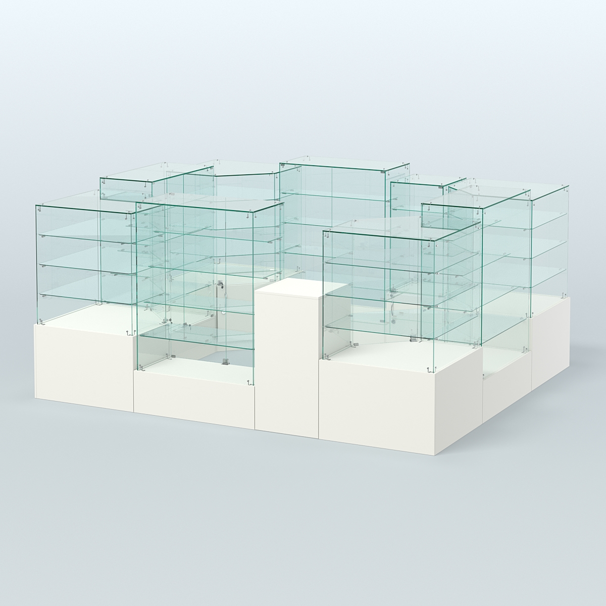 Павильон ИСТРА в центр зала №4а (закрытый) (7, 15 кв.м) Белый