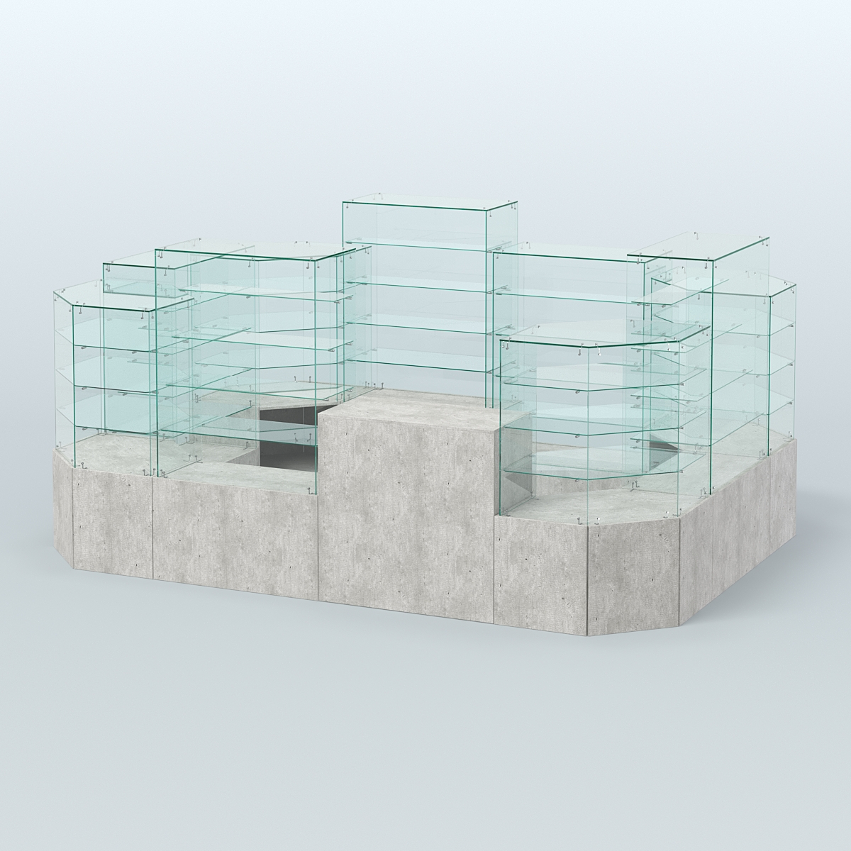 Павильон ИСТРА в центр зала №6 (открытый) (8, 26 кв.м) Метрополитан Грей