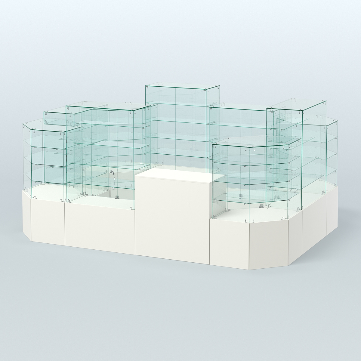 Павильон ИСТРА в центр зала №6а (закрытый) (8, 26 кв.м) Белый