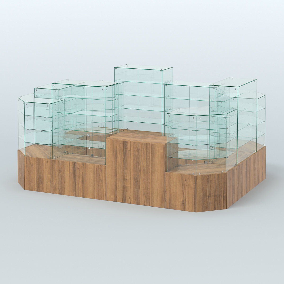 Павильон ИСТРА в центр зала №6а (закрытый) (8, 26 кв.м) Орех