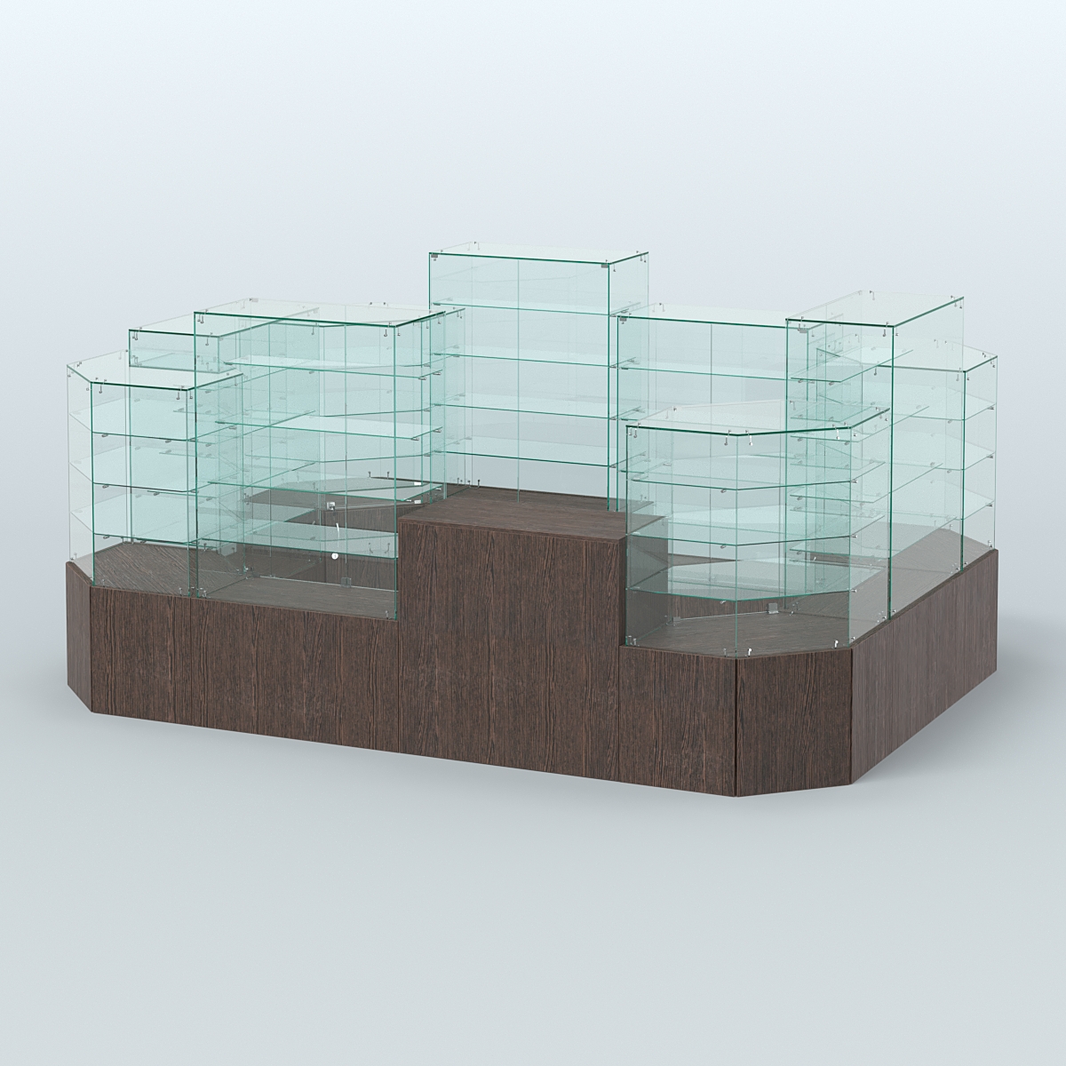 Павильон ИСТРА в центр зала №6а (закрытый) (8, 26 кв.м) Дуб Венге