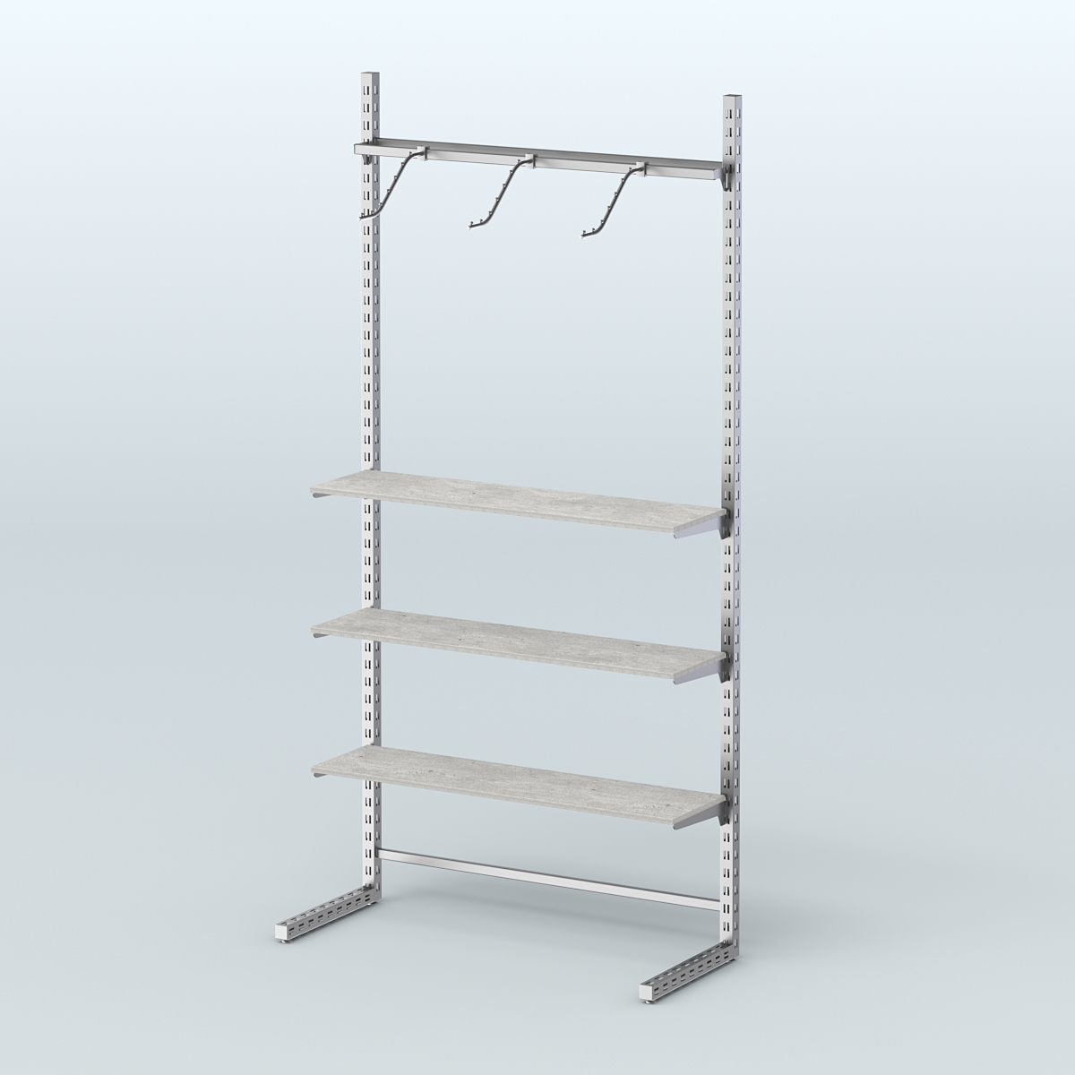Система ЭЛЕГАНТ без ДСП №8 (1200 мм) Метрополитан Грей