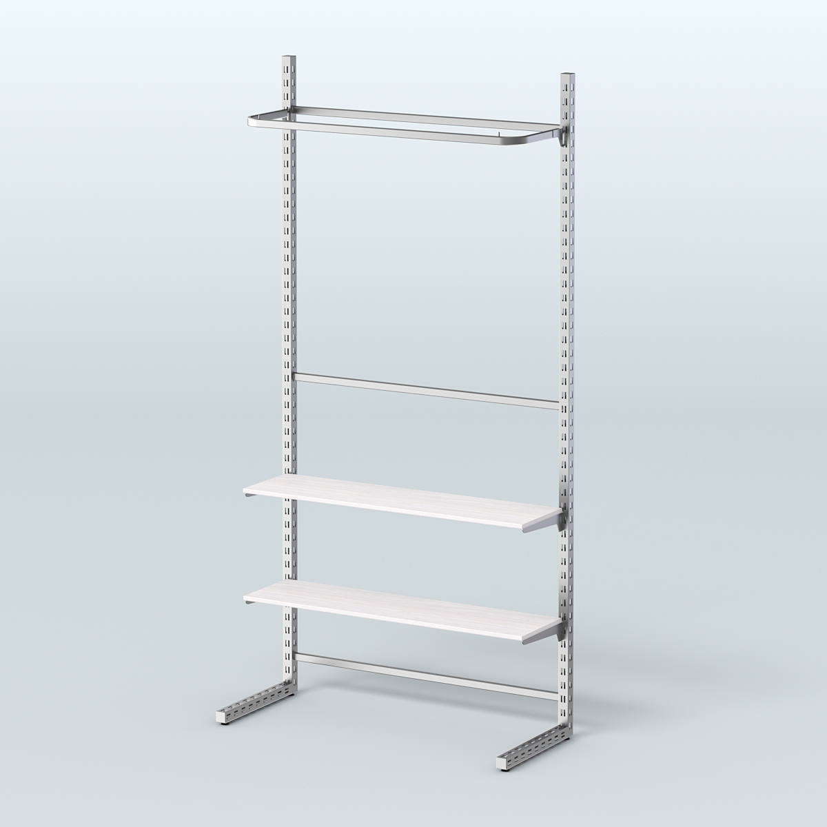 Система ЭЛЕГАНТ без ДСП №9 (1200 мм) Ясень Анкор светлый