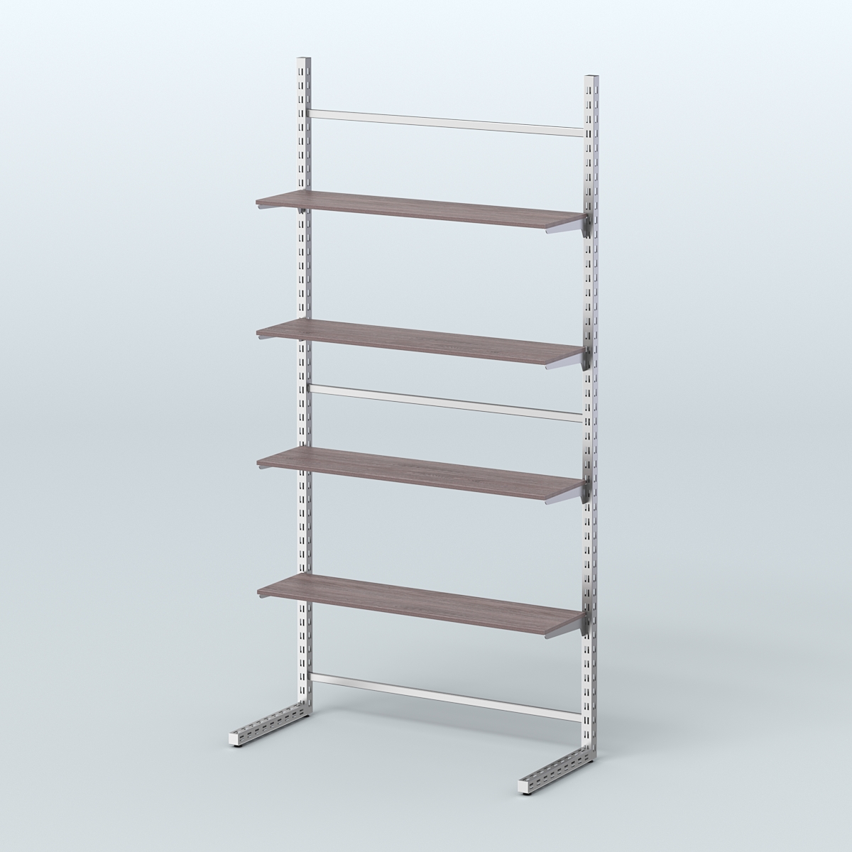 Система ЭЛЕГАНТ без ДСП №16 (1200 мм) Ясень Анкор темный